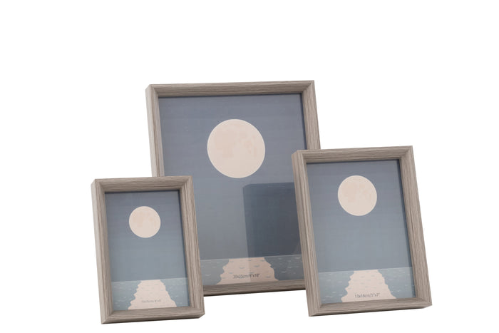 J-Line fotolijst Sylvie - hout - taupe - large