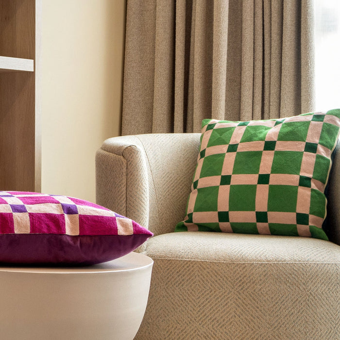 Dutch Decor kussenhoes BLOCKS - 45x45 cm Deep Lavender