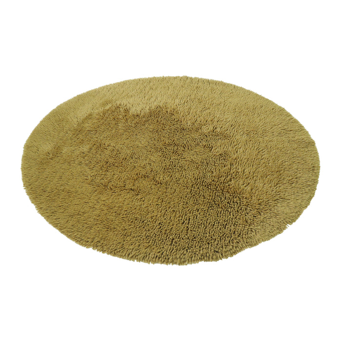 by fonQ Fuzz Vloerkleed Ø 150 cm - Olijfgroen