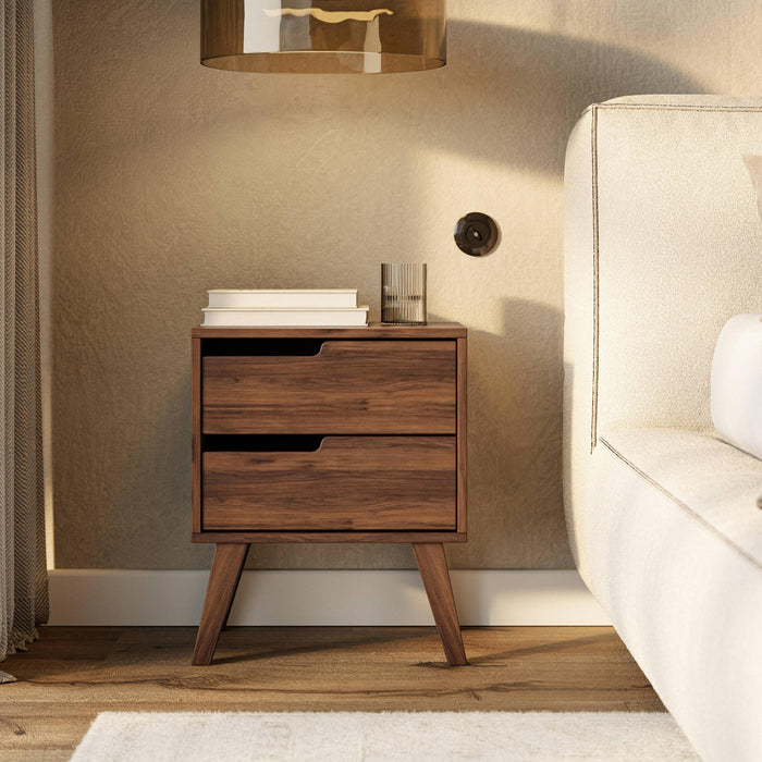 by fonQ Nordo Nachtkastje - Links - Walnoot