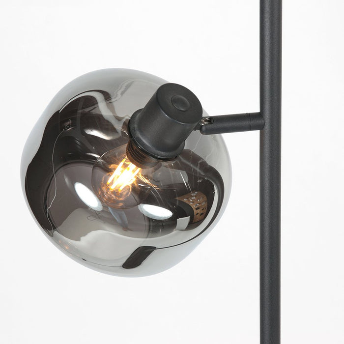 Mexlite Vloerlamp Tenebris Zwarte 2-Lichts 4213ZW