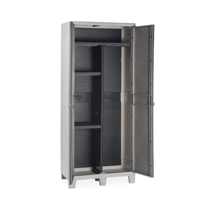 Toomax Woody's XL utility opbergkast hoog - lichtgrijs|donkergrijs