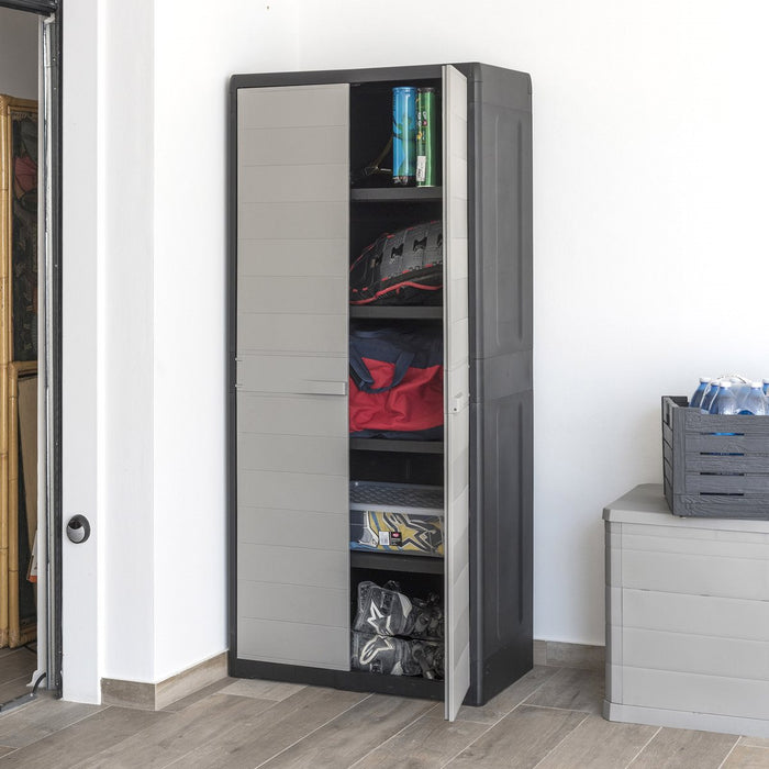 Toomax Elegance XL opbergkast hoog- lichtgrijs|antraciet