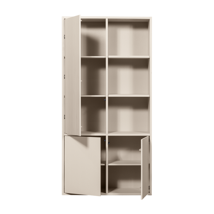 WOOOD Merel opbergkast - Grenen - Dust - 100x200x44