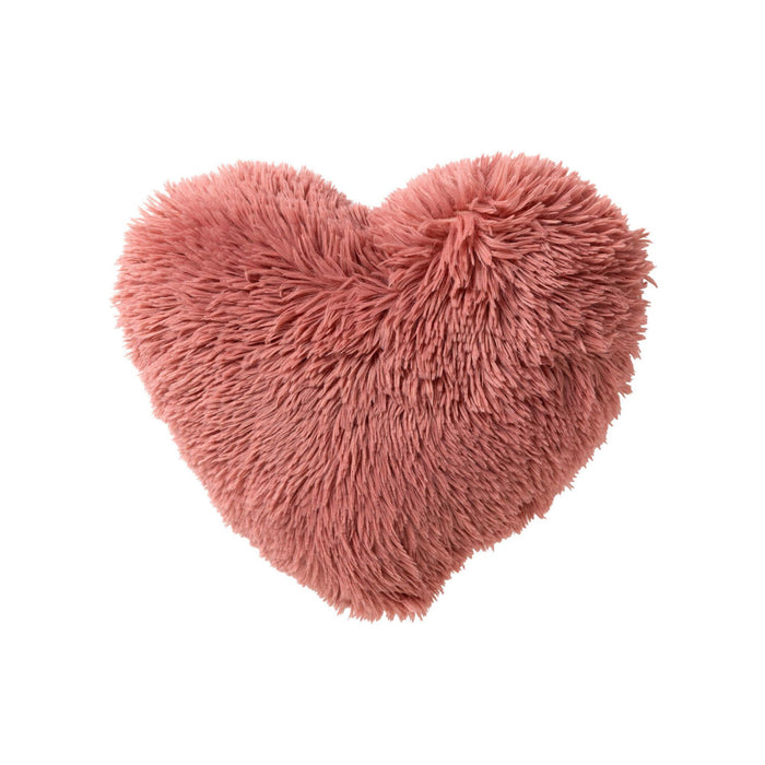 HART - sierkussen 40x45 cm - hartjeskussen - fluffy - Mauveglow - roze