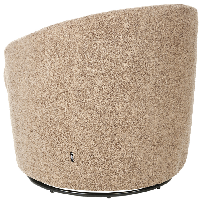 Beliani - DAVIK - Fauteuil - Taupe - Bouclé