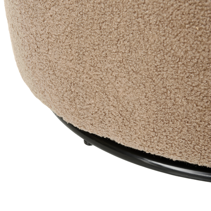 Beliani - DAVIK - Fauteuil - Taupe - Bouclé