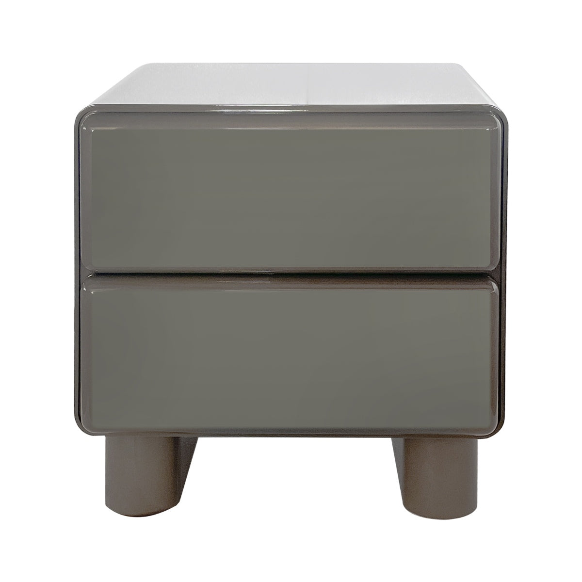 DÉJA Living - Nachtkastje Glossy Kaki Groen - 57x43x57cm - Sauda