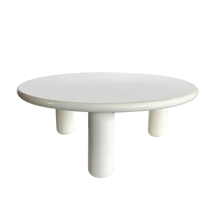 DÉJA Living - Salontafel Crème Glossy MDF - 90x90x35cm - Jelsa