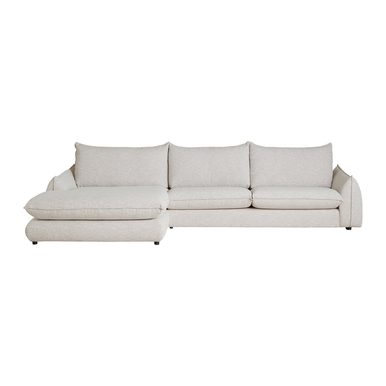 by fonQ Tovy Hoekbank met Chaise Longue Links - Naturel Melange