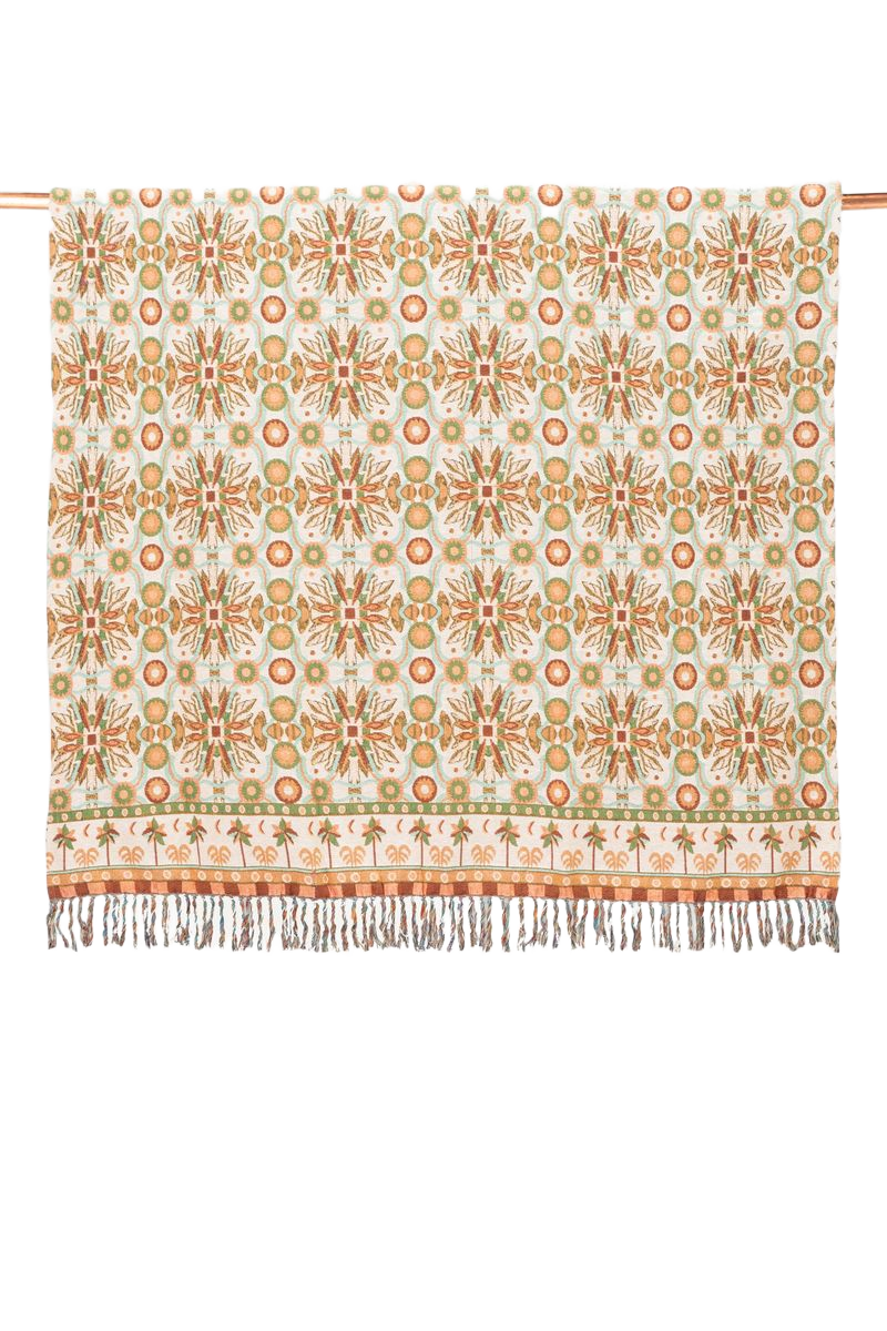 Sissy-Boy Multicolour jacquard geweven sprei met print (200x250 CM)