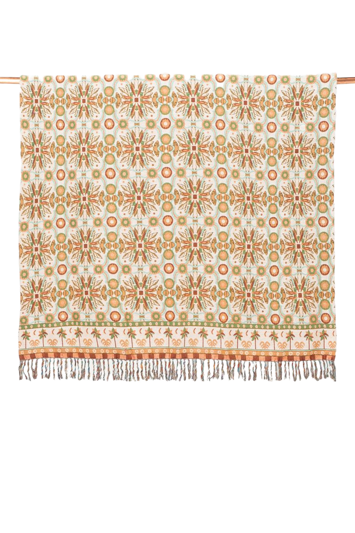 Sissy-Boy Multicolour jacquard geweven sprei met print (200x250 CM)