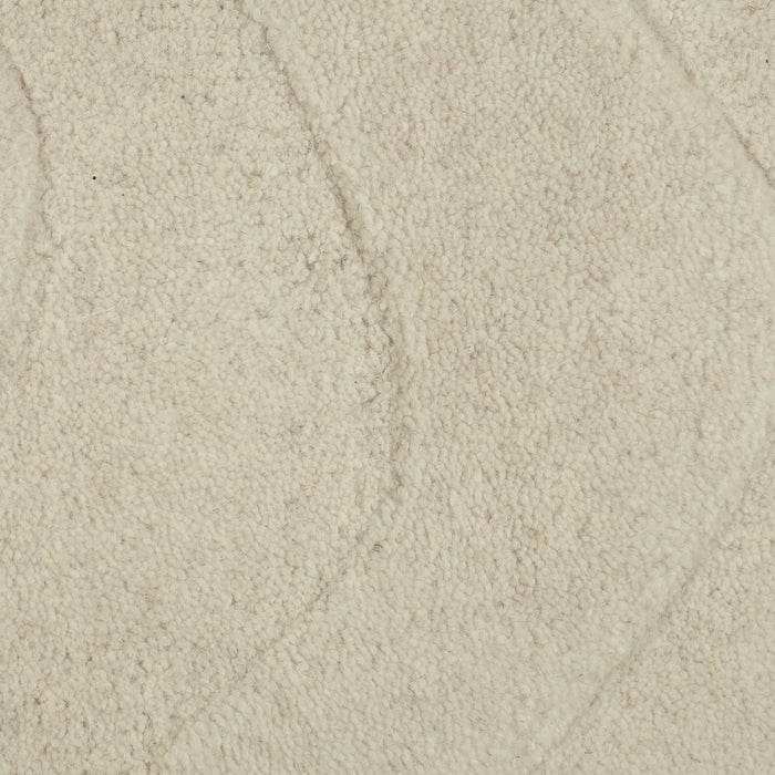 by fonQ Groovy Vloerkleed Ø 150 cm - Beige