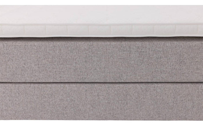 Goossens Boxspring Quatro inclusief topper - grijs - 160 x 214 cm cm