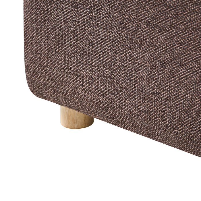 Beliani - LILLEROD - Tweezitbank - Donkerbruin - Polyester