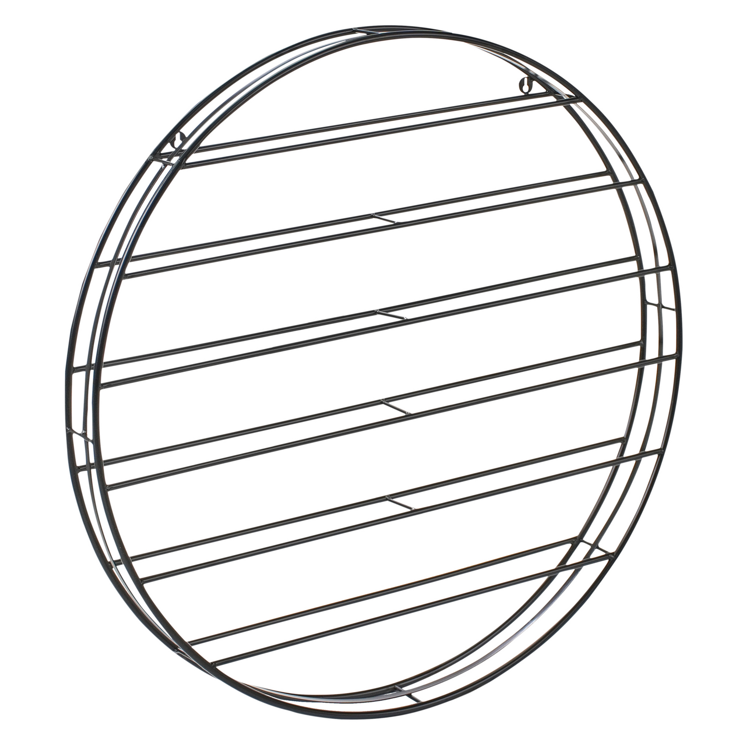 Beliani - ANNACOTTY - Wijnrek - Zwart - IJzer