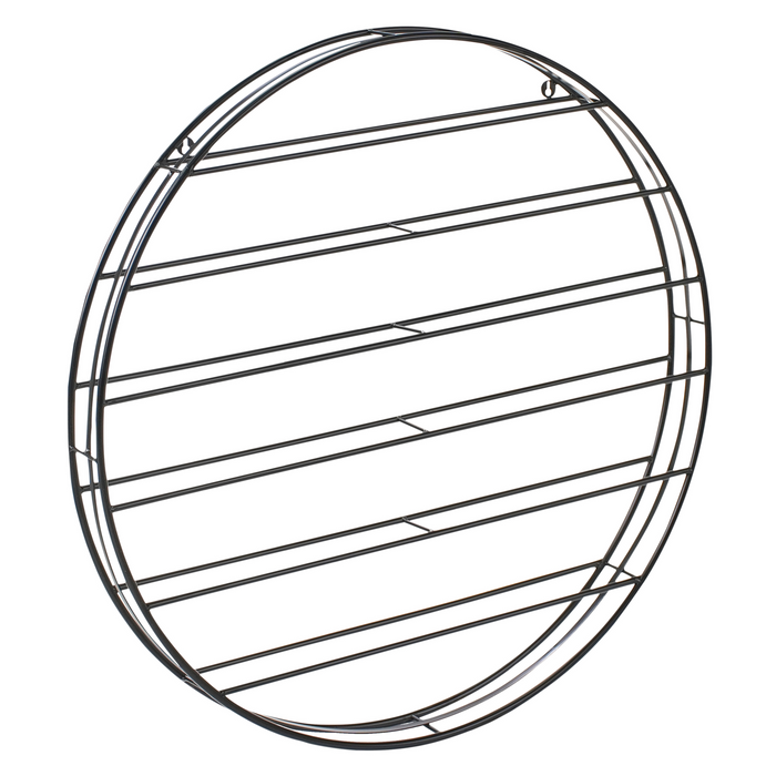 Beliani - ANNACOTTY - Wijnrek - Zwart - IJzer