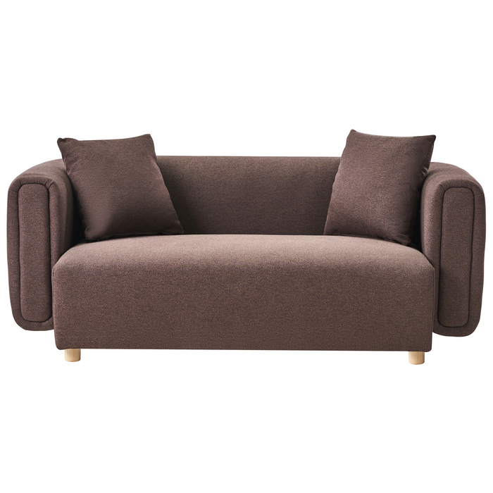 Beliani - LILLEROD - Tweezitbank - Donkerbruin - Polyester