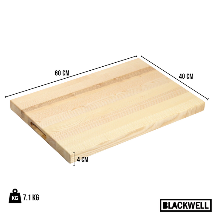 Blackwell Houten Snijplank - Met Greep - Beukenhout -  60 x 40 x 4 cm