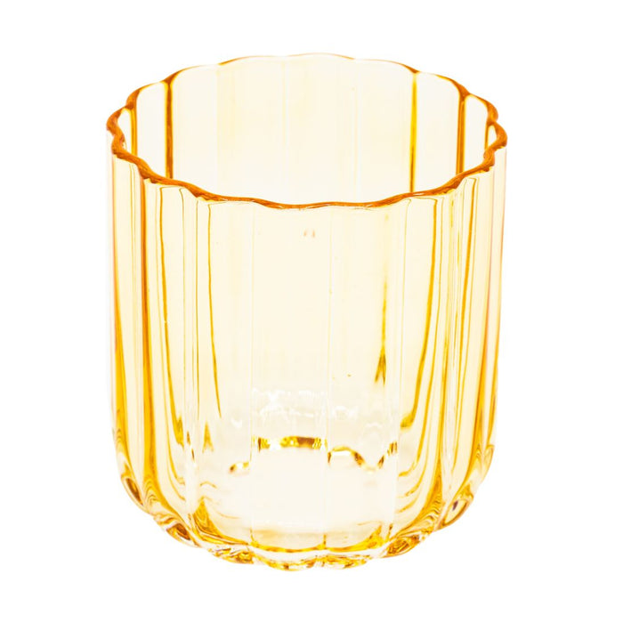 Tumbler Gaia | Set van 4 | whiskeyglas | 35cl | drinkglas | oker