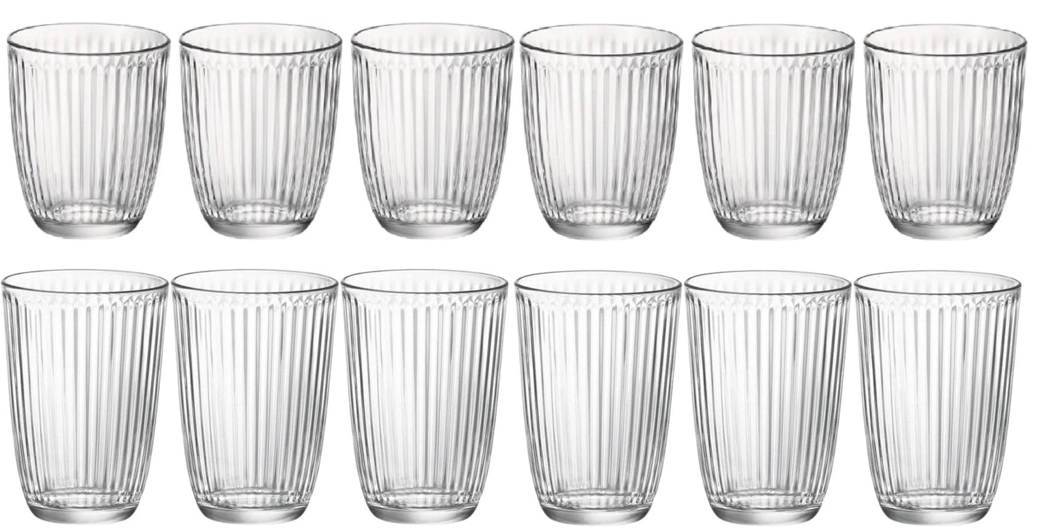 Bormioli Rocco Glazenset - Longdrinkglazen - Waterglazen - Line - 12 stuks