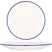 Rinart Dinerbord - Blue Edge - Porselein - 27 cm - set van 6