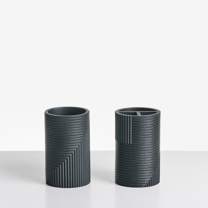 Beliani - SEPAHUA - Badkameraccessoireset - Zwart - Polyresin