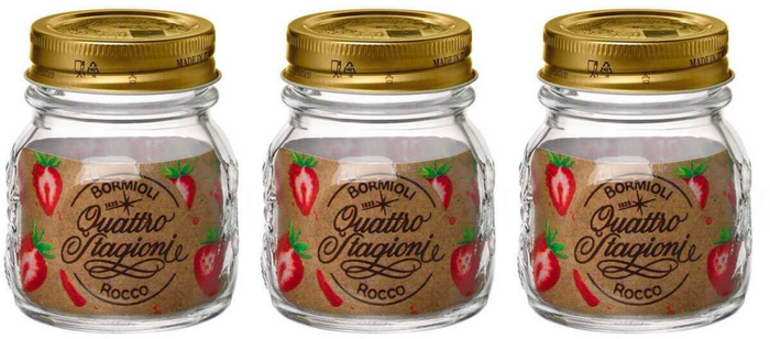 Bormioli Rocco Weckpotten Quattro Stagioni - ø 8.5 cm | 250 ml - 3 stuks