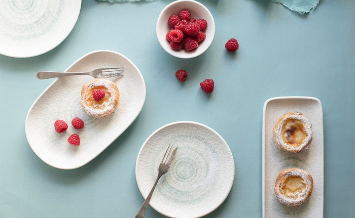 ID Fine Serveerschaal - Glacier - Porselein - 18 cm - set van 2