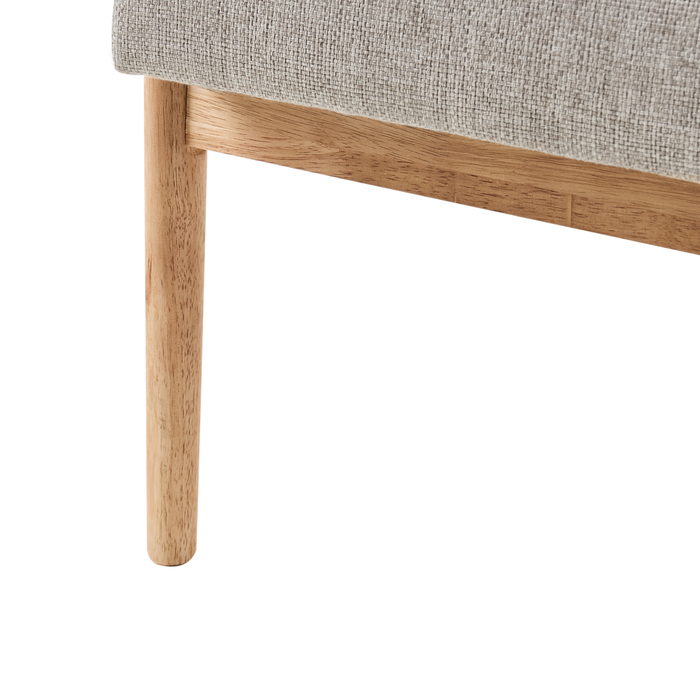 Beliani - ESRUM - Driezitsbank - Grijs|Lichtbruin- Polyester