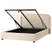 Beliani-BERNAY-Bed met opbergruimte -Taupe-160 x 200 cm-Polyester