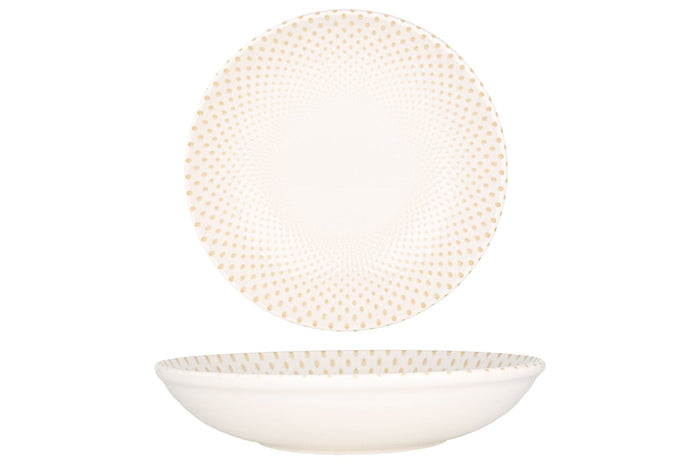 Rinart Diep bord - Punto - Porselein - 25 cm (1300cc) - set van 6