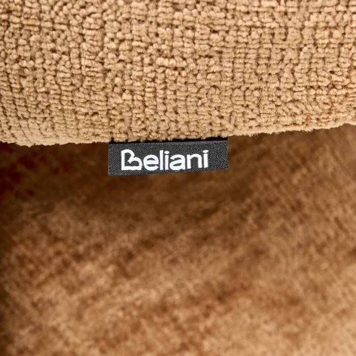 Beliani - LIEKSA - Draaifauteuil - Goudbruin - Chenille