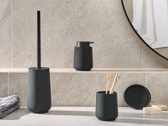 Beliani - SUCHES - Badkameraccessoireset - Zwart - Polyresin