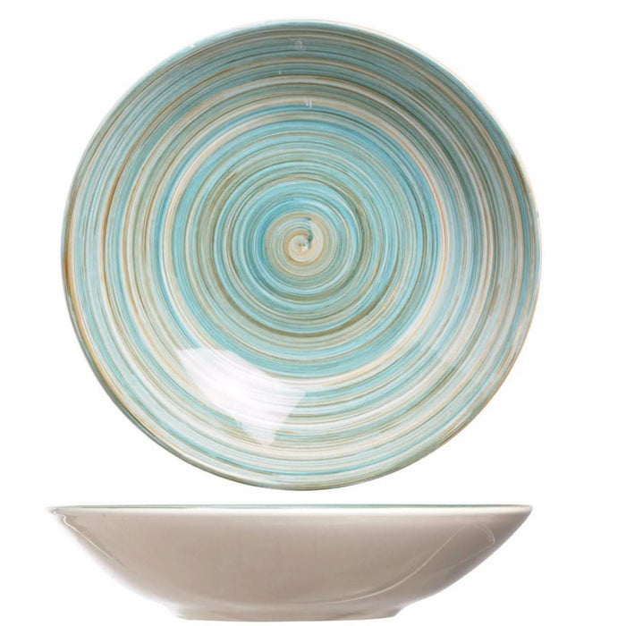 Cosy & Trendy Diepe Borden Turbolino Blauw ø 21 cm - 6 stuks