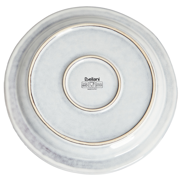 Beliani - CHIVES - Serviesset 24 delig - Lichtgrijs - Steengoed