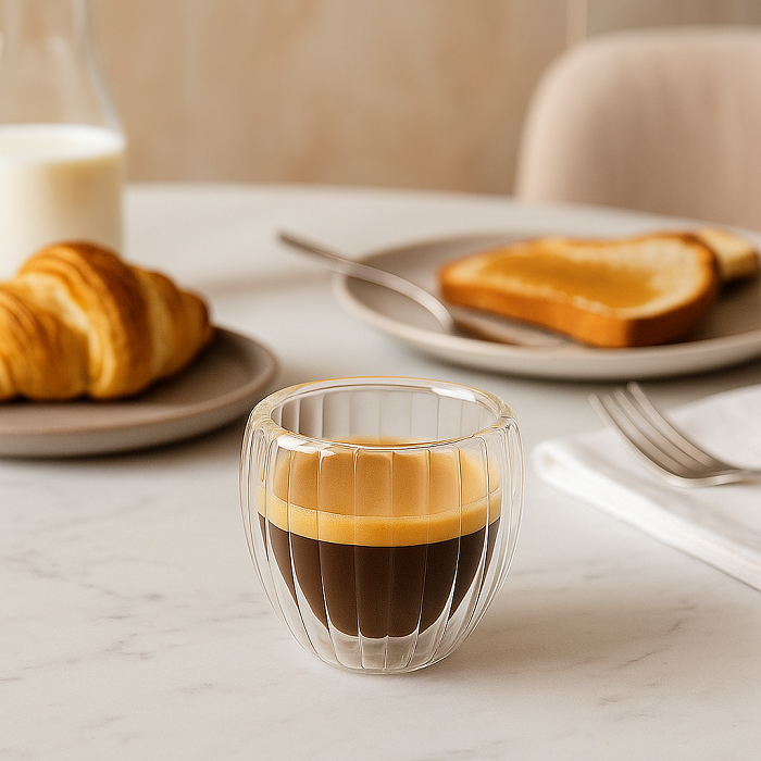 Dubbelwandige Espressoglazen Pumpkin 80 ml - 2 stuks - Cookinglife