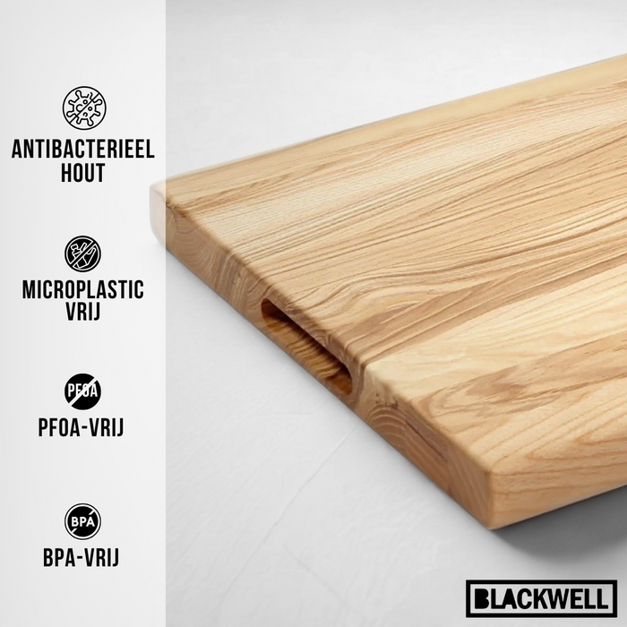 Blackwell Houten Snijplank - Met Greep - Beukenhout -  50 x 40 x 4 cm