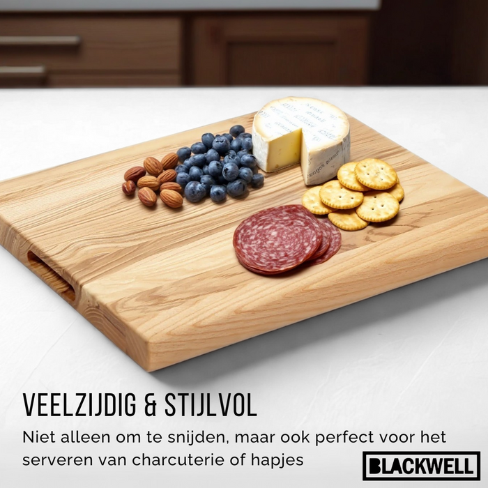 Blackwell Houten Snijplank - Met Greep - Beukenhout -  40 x 30 x 4 cm