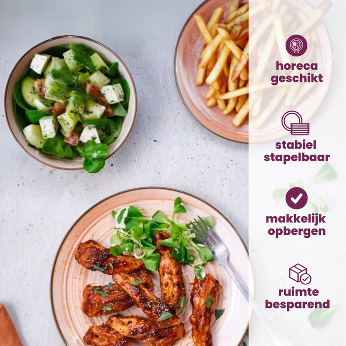 Cosy & Trendy Dinerborden Sintra Terracotta ø 26 cm - 4 Stuks