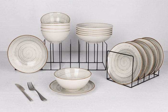 Cosy & Trendy Dinerborden Sintra Dusty Blue ø 26 cm - 4 Stuks