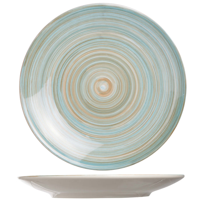 Cosy & Trendy Dinerborden Turbolino Blauw ø 27 cm - 6 stuks