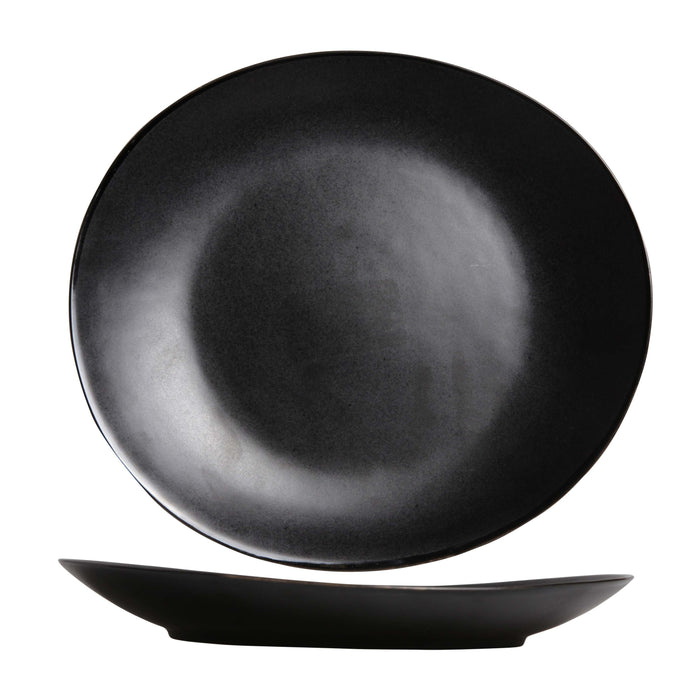 Cosy & Trendy Dinerborden Vongola Black - 28 x 26 cm - 4 Stuks