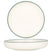 Rinart Diep bord - Green Edge - Porselein - 22 cm (800cc) - set van 6
