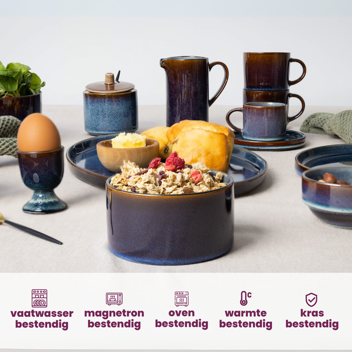 Cosy & Trendy Kleine Kommen Quintana Blue ø 14 cm - 4 Stuks