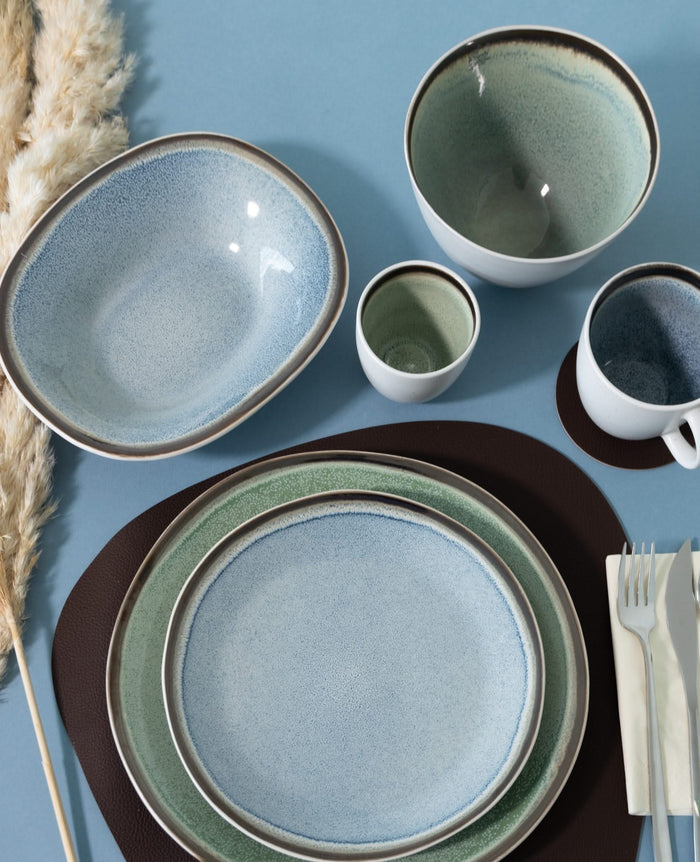 Cosy & Trendy Dinerborden Fez Groen ø 28 cm - 4 Stuks