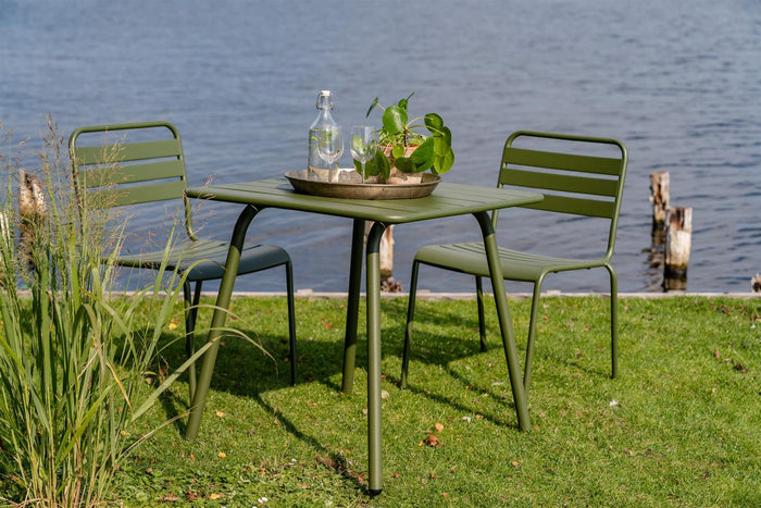 MaximaVida Max metalen tuinstoel olijfgroen