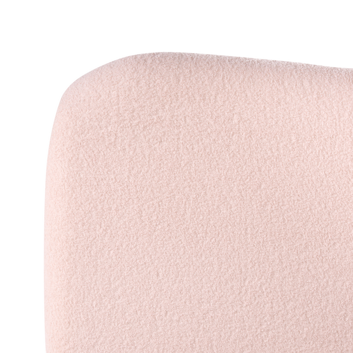 Beliani - BLAGNAC - Bed met opbergruimte - Roze - 90 x 200 cm - Bouclé