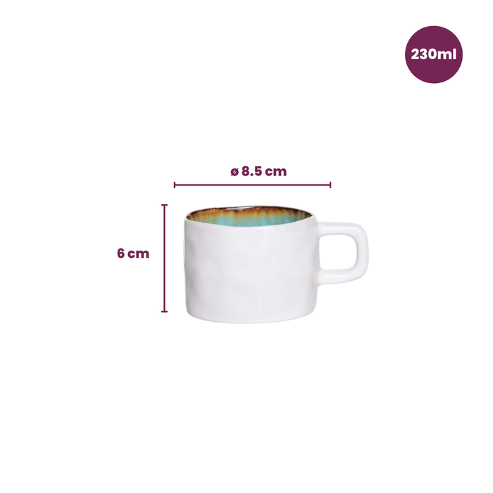 Cosy & Trendy Koffiekopjes Laguna Azzurro 230 ml - 4 Stuks