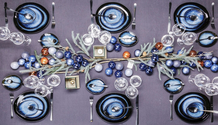 Cosy & Trendy Dinerborden Sapphire 27.5 x 23 cm - 4 Stuks